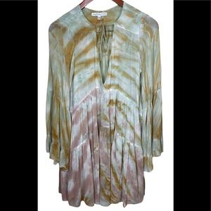 YOUNG FABULOUS AND BROKE Rosa Tie Dye Mini Dress XS